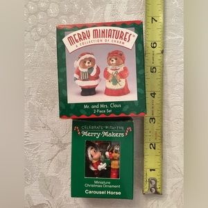 Miniature Christmas tree ornaments